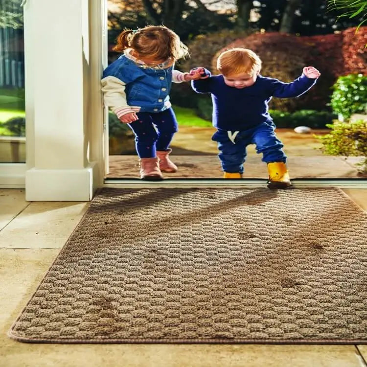 Textured Washable Mat and Runner Dots Design - Rugs