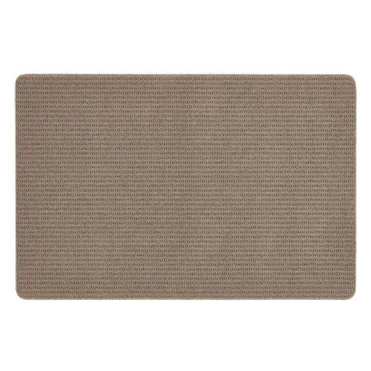 Textured Washable Mat and Runner Plain - 100X150 cm / Brown - Rugs