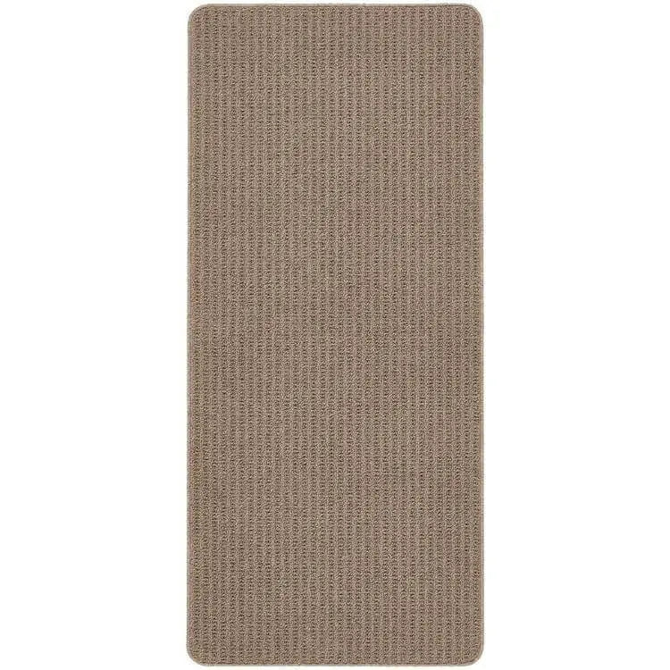 Textured Washable Mat and Runner Plain - 67X150 cm / Brown - Rugs