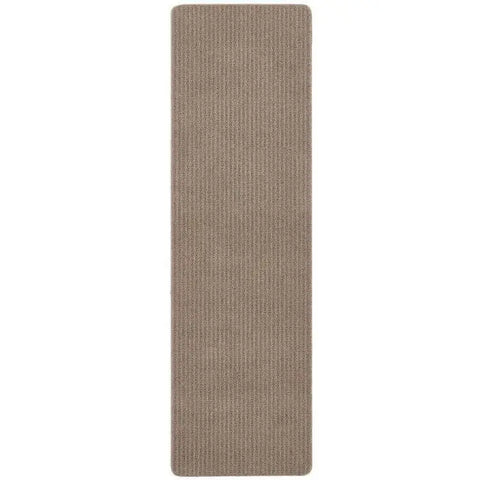 Textured Washable Mat and Runner Plain - 67X230 cm / Brown - Rugs