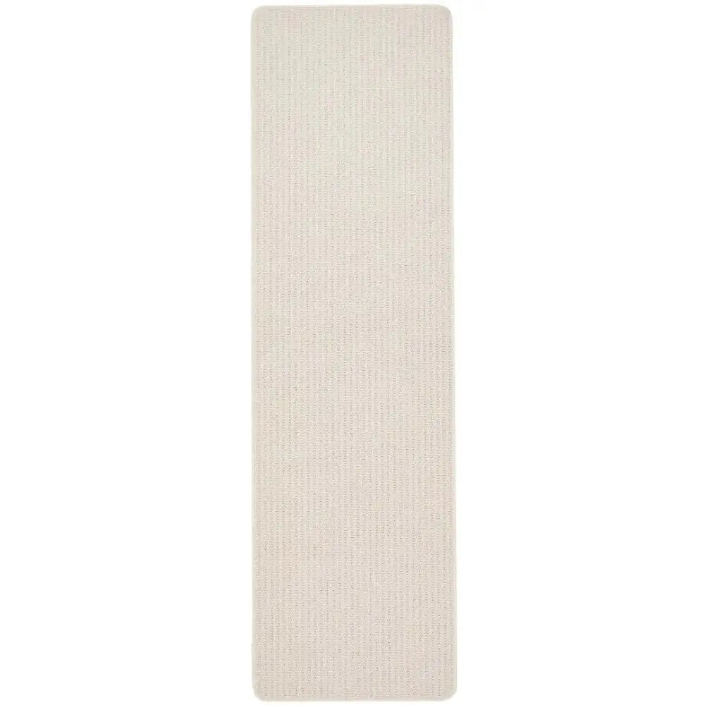 Textured Washable Mat and Runner Plain - 67X230 cm / Ivory - Rugs