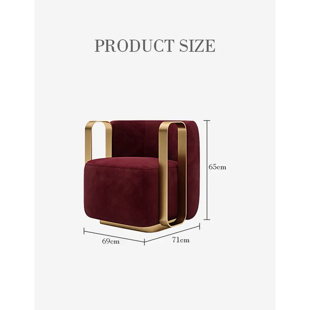 Thaddea Vintage Armchair Red