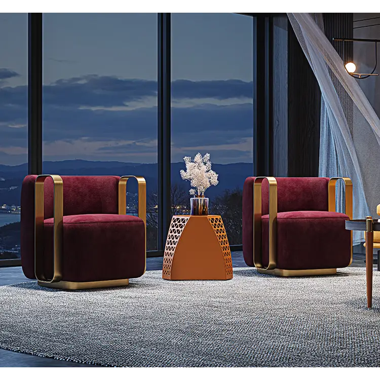 Thaddea Vintage Armchair Red