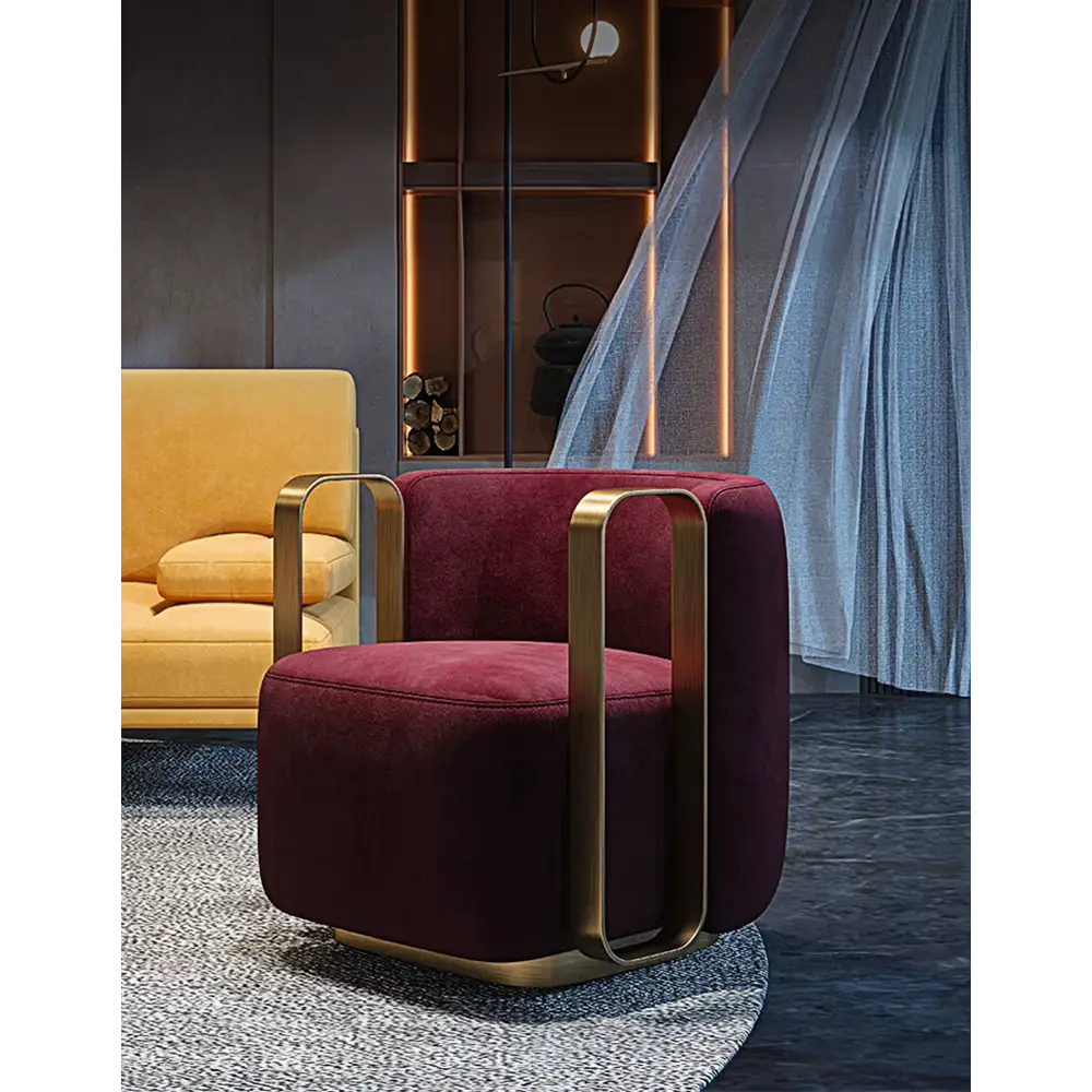 Thaddea Vintage Armchair Red