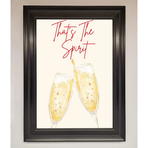 Thats The Spirit Framed Wall Art - A1 (59.4 x 84.1 cm) / Matt Black - Framed Print
