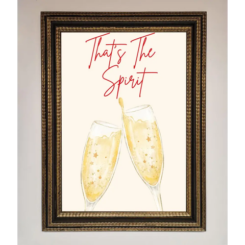 Thats The Spirit Framed Wall Art - A3 (29.7 x 42 cm) / Ornate Gold Black - Framed Print