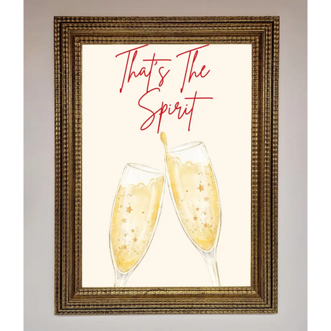 Thats The Spirit Framed Wall Art - A3 (29.7 x 42 cm) / Ornate Gold - Framed Print