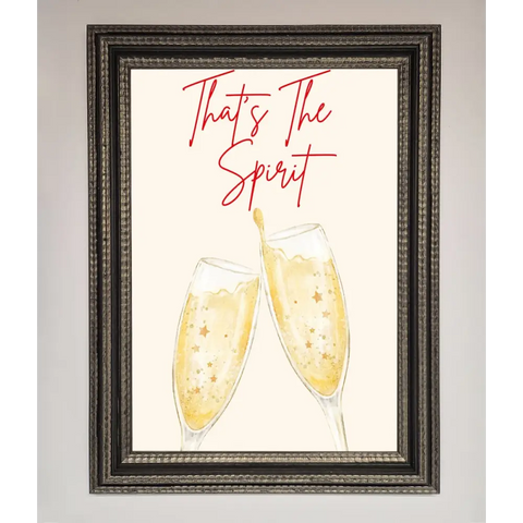 Thats The Spirit Framed Wall Art - A3 (29.7 x 42 cm) / Ornate Silver Black - Framed Print