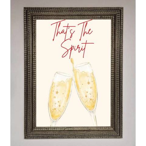 Thats The Spirit Framed Wall Art - A3 (29.7 x 42 cm) / Ornate Silver - Framed Print