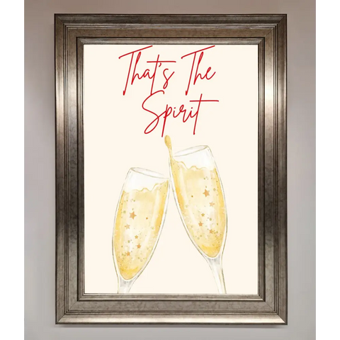 Thats The Spirit Framed Wall Art - A3 (29.7 x 42 cm) / Silver - Framed Print