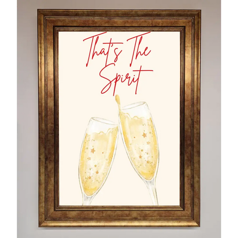 Thats The Spirit Framed Wall Art - B0 (100 x 141 cm) / Bronze - Framed Print