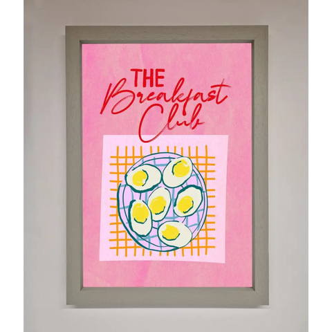 The Breakfast Club Framed Wall Art - A3 (29.7 x 42 cm) / Grey - Framed Print