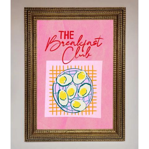 The Breakfast Club Framed Wall Art - A3 (29.7 x 42 cm) / Ornate Gold - Framed Print