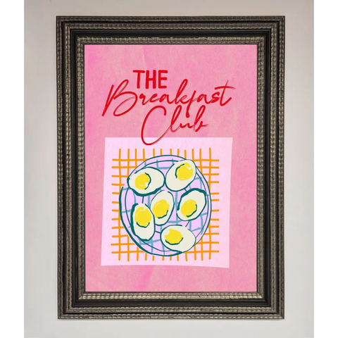 The Breakfast Club Framed Wall Art - A3 (29.7 x 42 cm) / Ornate Silver Black - Framed Print