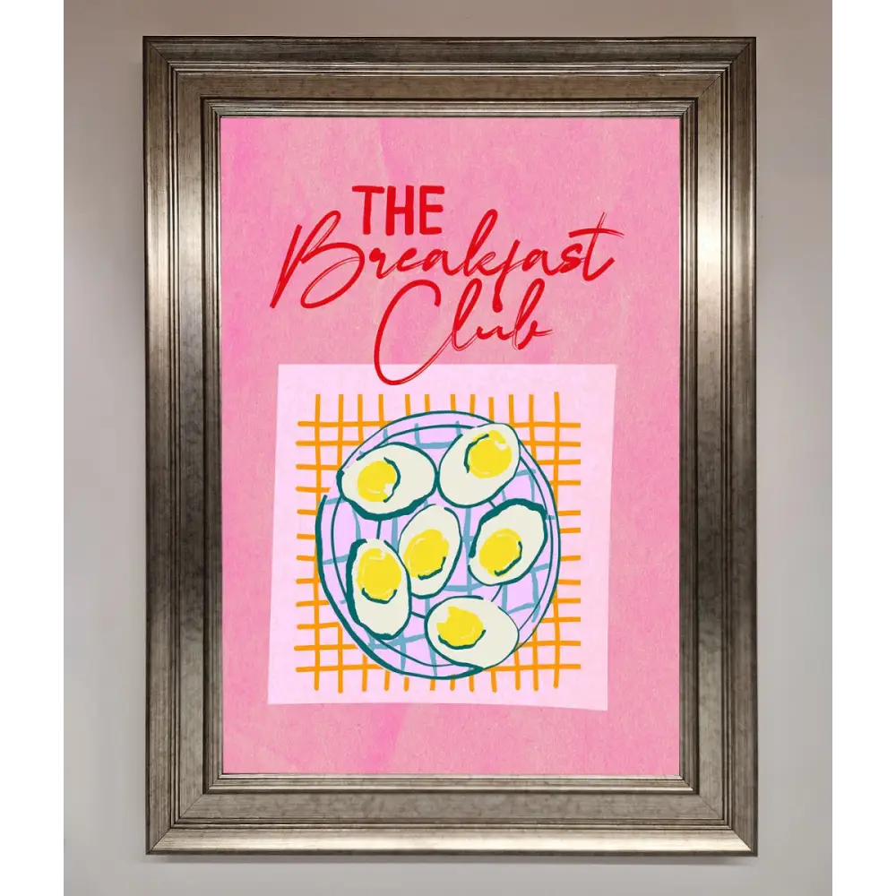 The Breakfast Club Framed Wall Art - A3 (29.7 x 42 cm) / Silver - Framed Print