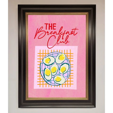 The Breakfast Club Framed Wall Art - B0 (100 x 141 cm) / Black Gold - Framed Print