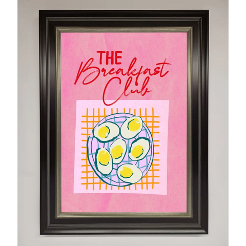 The Breakfast Club Framed Wall Art - B0 (100 x 141 cm) / Black Silver - Framed Print