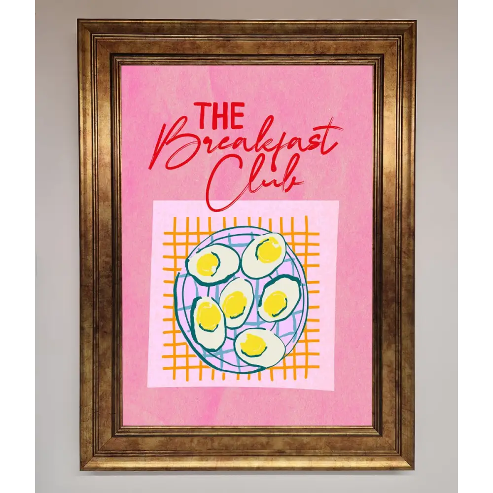 The Breakfast Club Framed Wall Art - B0 (100 x 141 cm) / Bronze - Framed Print