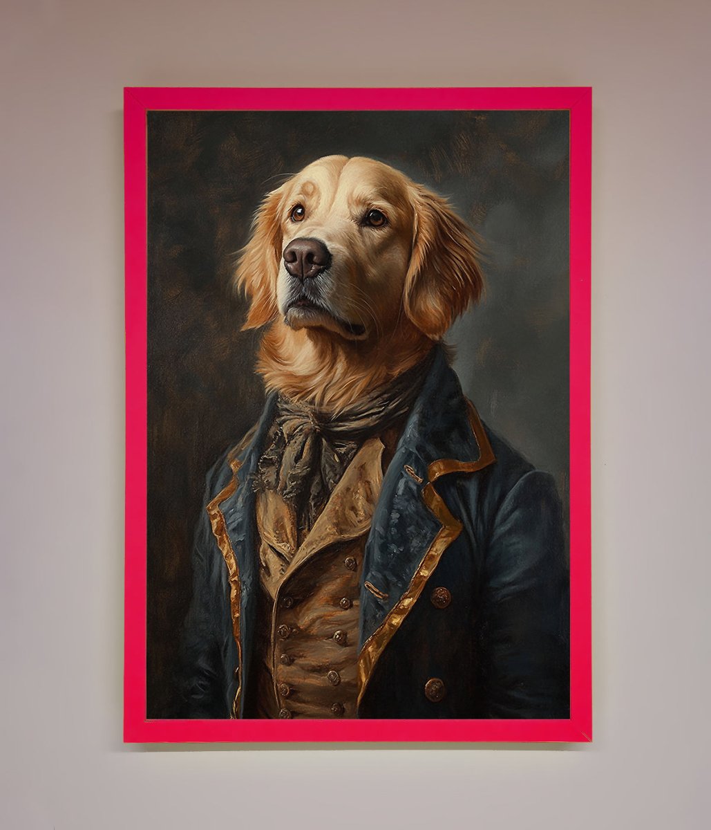 The Renaissance Golden Retiever Framed Wall Art