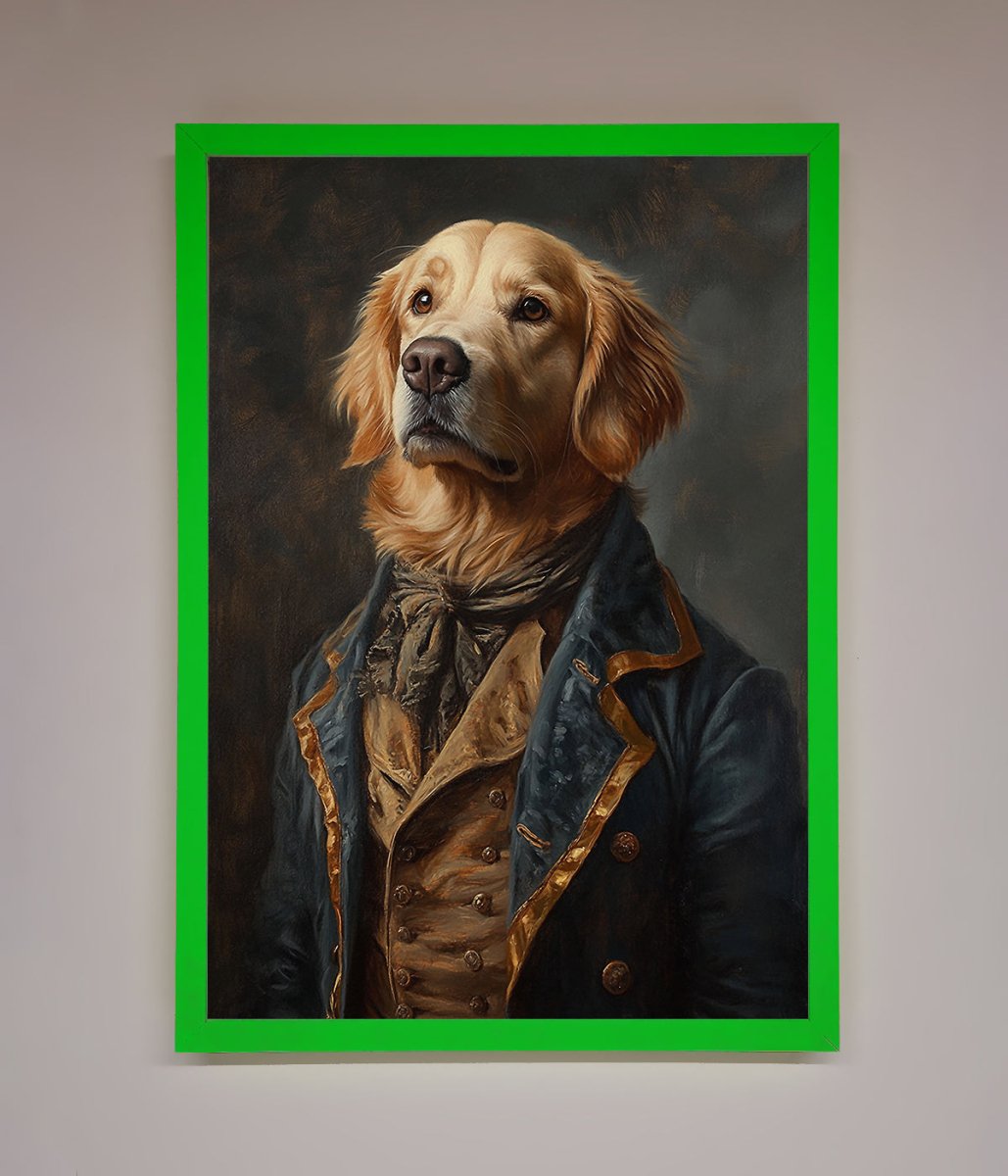 The Renaissance Golden Retiever Framed Wall Art