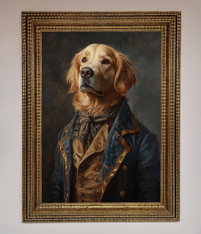 The Renaissance Golden Retiever Framed Wall Art