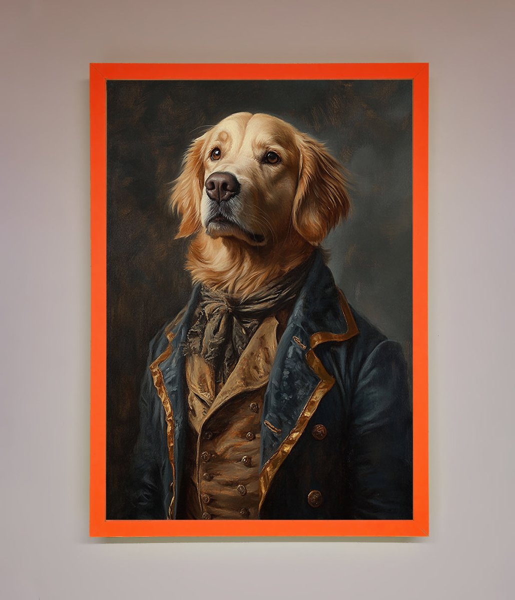 The Renaissance Golden Retiever Framed Wall Art