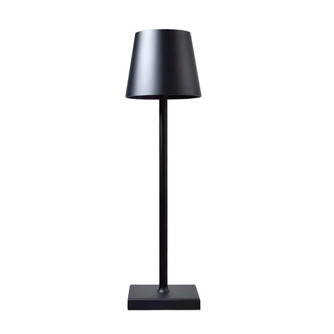 Black matte simplistic wireless led lamp with sleek minimalist design perfect for modern wireless led lighting needs