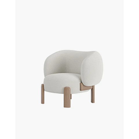 Thelonious Boucle Armchair White Armchair
