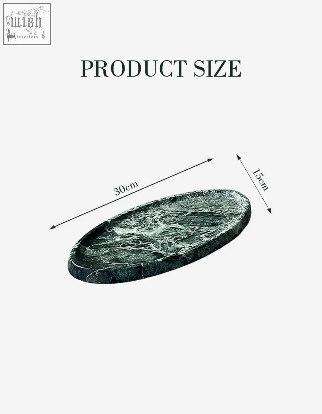 Thelonious plate tray marble is a dark green marble bathroom tray with stylish swirling white veining perfect for any space