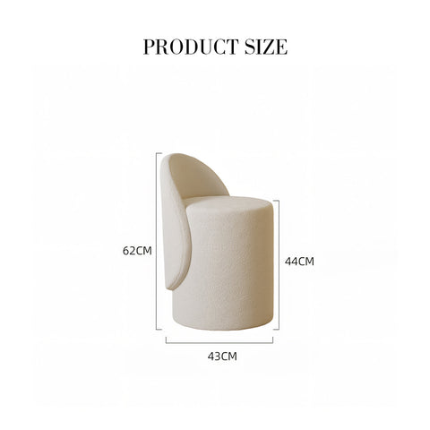 Thiago Narrow Mini Dressing Table For Small Corner, Cream