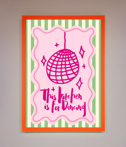 This Kitchen Is For Dancing Framed Wall Art