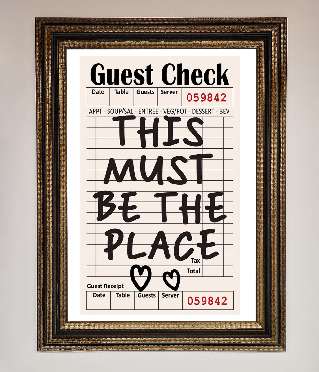 This Must Be The Place Beige Framed Wall Art