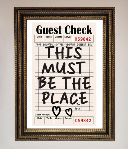 This Must Be The Place Beige Framed Wall Art