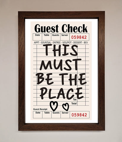 This Must Be The Place Beige Framed Wall Art