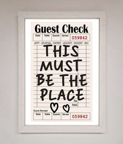 This Must Be The Place Beige Framed Wall Art