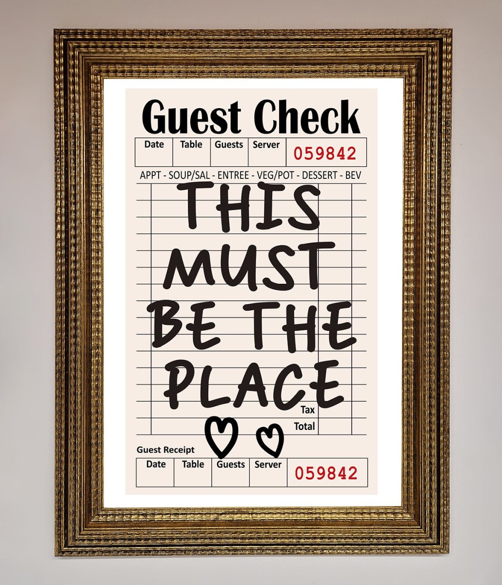 This Must Be The Place Beige Framed Wall Art