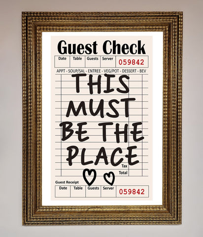 This Must Be The Place Beige Framed Wall Art