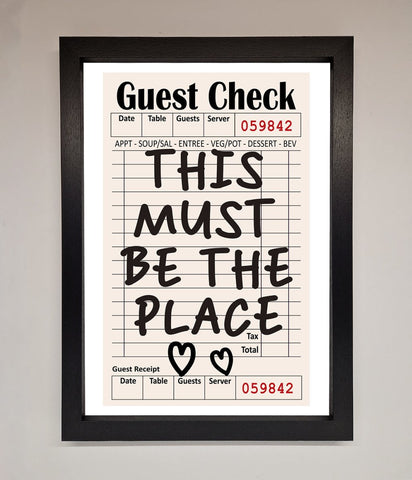 This Must Be The Place Beige Framed Wall Art
