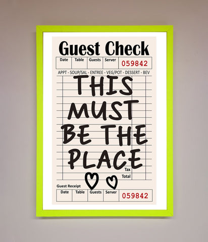 This Must Be The Place Beige Framed Wall Art