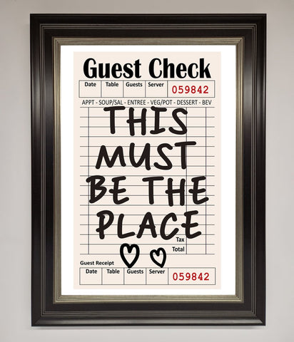 This Must Be The Place Beige Framed Wall Art