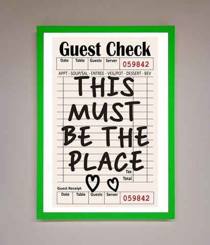 This Must Be The Place Beige Framed Wall Art