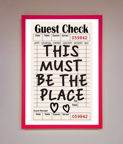 This Must Be The Place Beige Framed Wall Art
