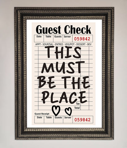 This Must Be The Place Beige Framed Wall Art