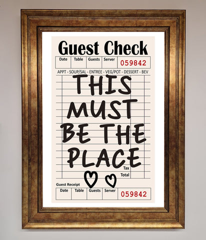 This Must Be The Place Beige Framed Wall Art