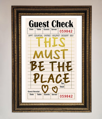 This Must Be The Place Foil Print