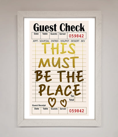This Must Be The Place Foil Print
