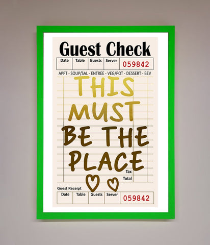This Must Be The Place Foil Print
