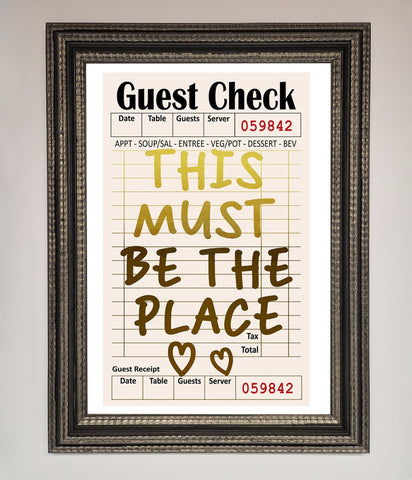 This Must Be The Place Foil Print