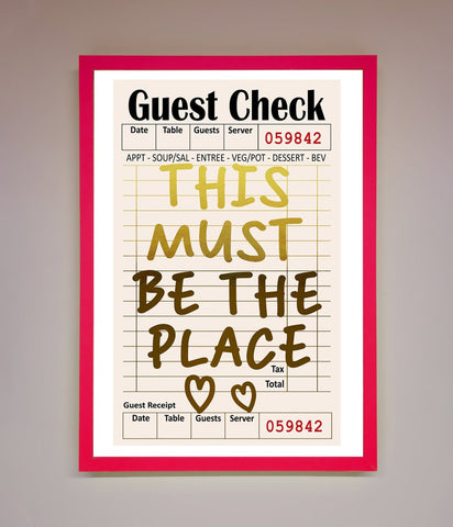 This Must Be The Place Foil Print
