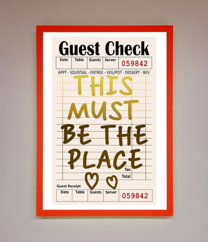 This Must Be The Place Foil Print